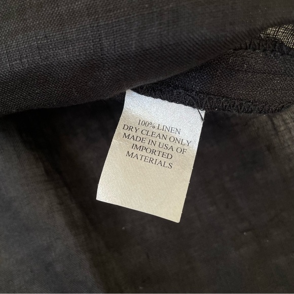 Caroline Rose Size 2X Top 100% Linen Easy Shirt Lagenlook Blouse SET Plus - Picture 8 of 9